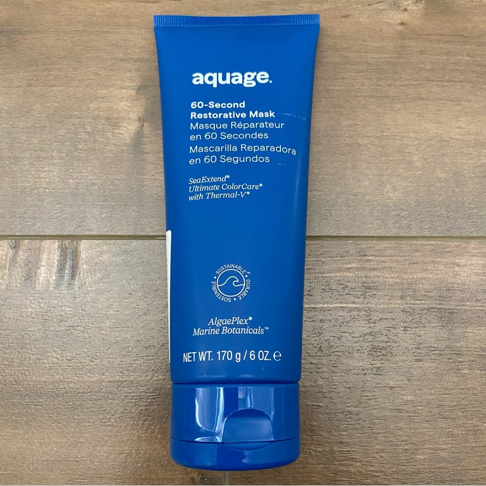 New Sealed Aquage 60-Second Restorative Hair Mask 6 oz.